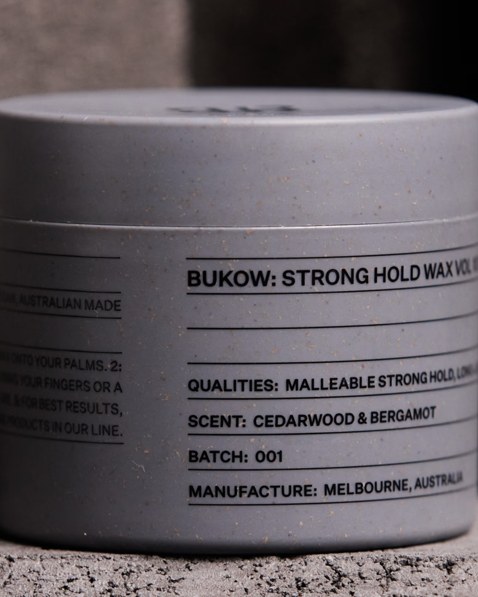 Bukow: Strong Hold Wax