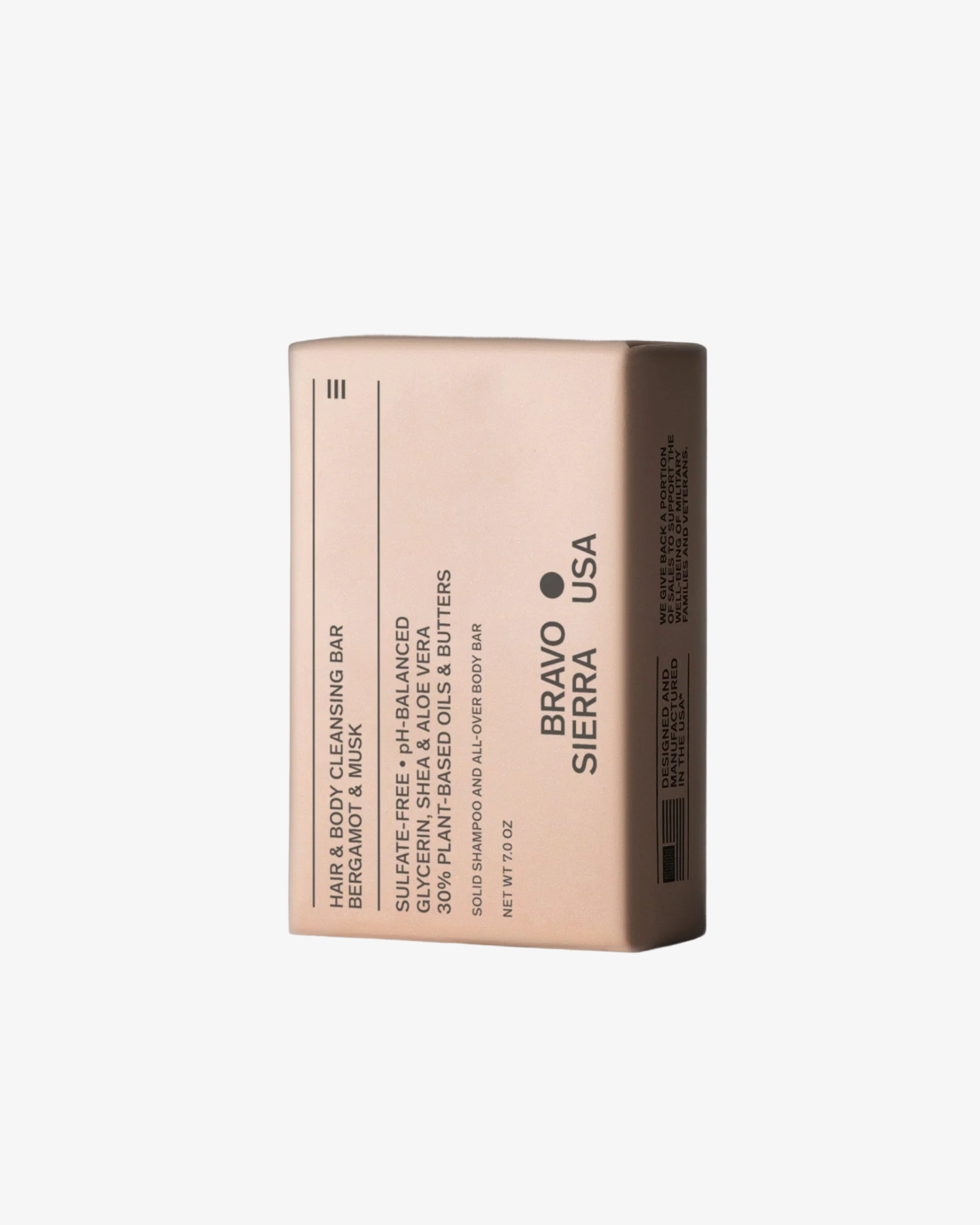 Bergamot and Musk Hair and Body Cleansing Bar