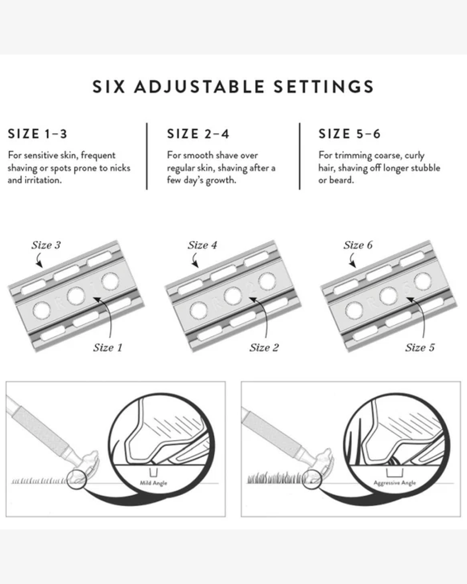 6C Safety Razor Gunmetal Chrome