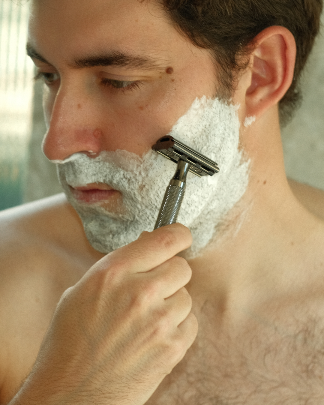 6C Safety Razor Gunmetal Chrome