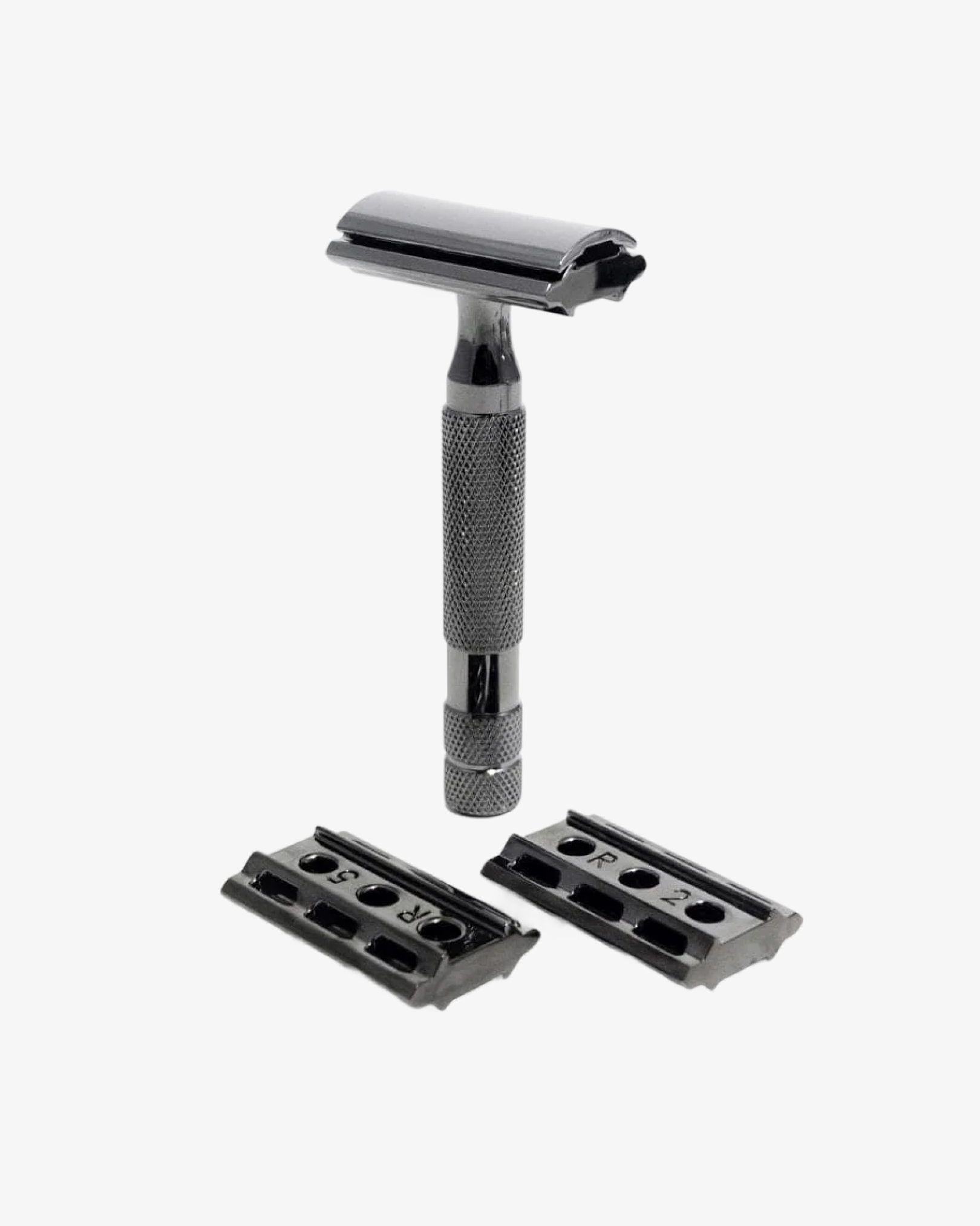 6C Safety Razor Gunmetal Chrome