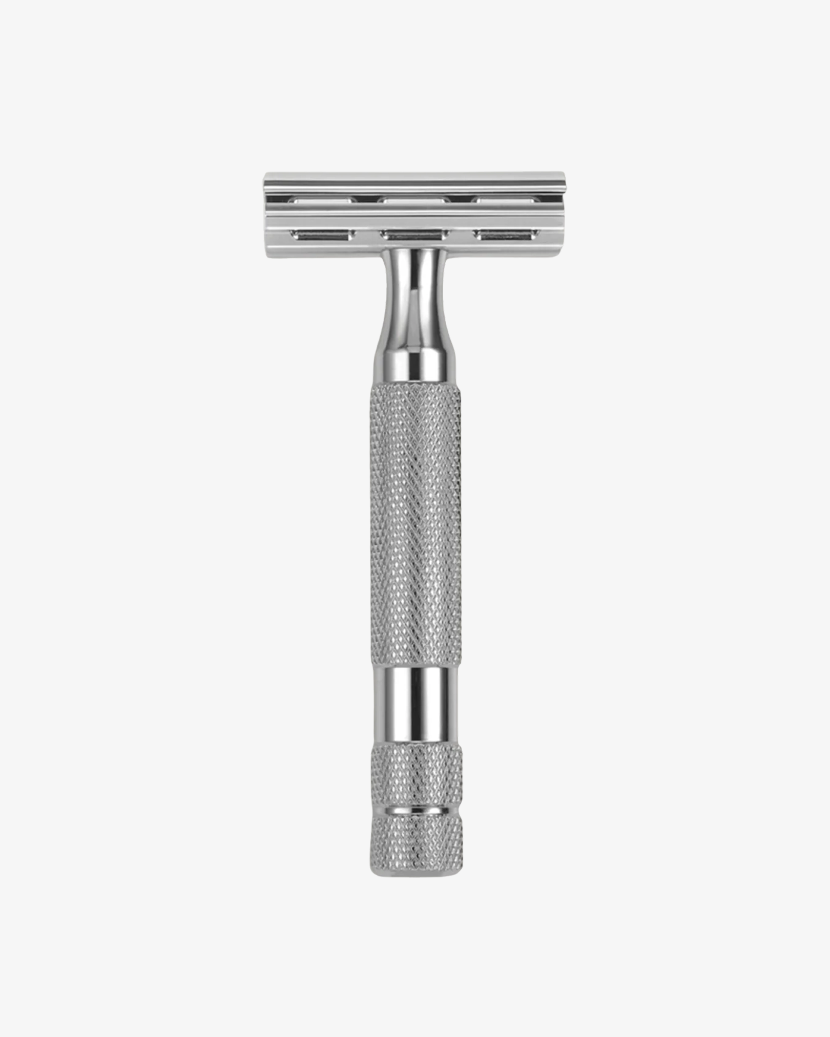 6C Safety Razor White Chrome